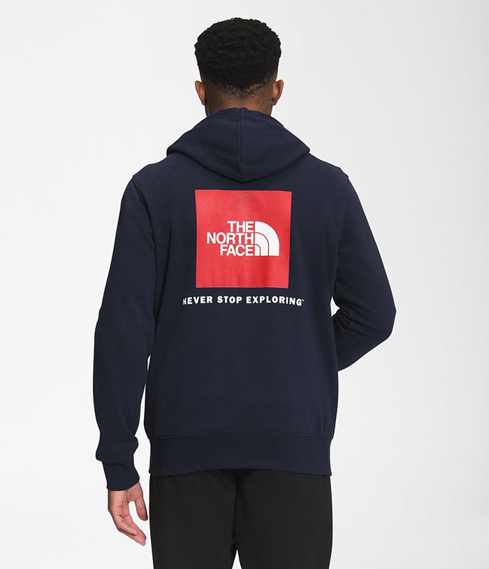 Sudadera Con Capucha The North Face Hombre Box Nse Pullover Azul Marino - Peru 30298XYJB